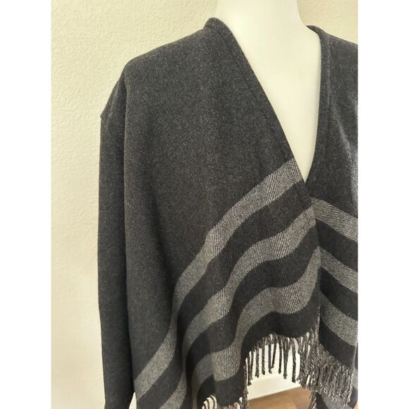 MAJE Womens Gilla Jacquard Fringe Wool Blend Cardigan Jacket - Picture 3 of 11